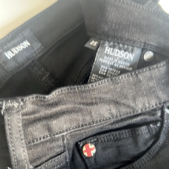 HUDSON NICO MIDRISE BLACK SKINNY JEANS *size 25 - Picture 4 of 4